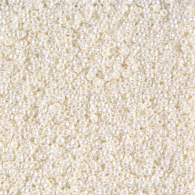 Miyuki Earrings 15591 150 Ivory Pearl Ceylon Miyuki Seed Bead 25 Grams
