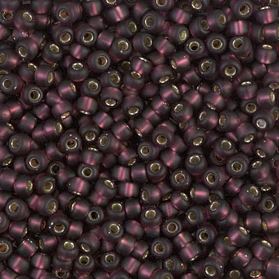 Miyuki Rings 813F 80 Matte SilverLined Dark Smoky Amethyst Miyuki Seed Bead 25 Grams Miyuki Rings 813F 80 Matte SilverLined Dark Smoky Amethyst Miyuki Seed Bead 25 Grams