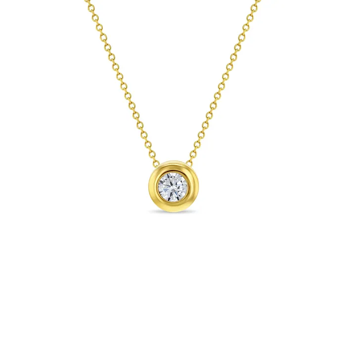Necklaces 14k Gold Radiant Clear CZ Womens PendantNecklace Womens Necklaces