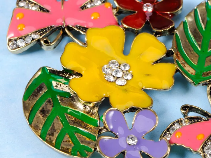 Necklaces Alilang Floral Multicolor Enamel Flower Bib Statement Necklace Necklaces Alilang Floral Multicolor Enamel Flower Bib Statement Necklace