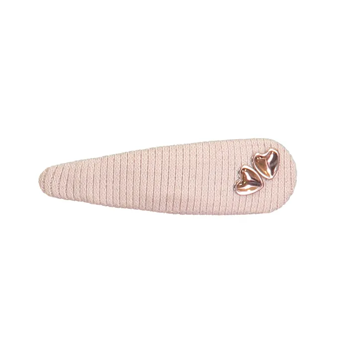 Necklaces DaCe Designs DaCe Designs Ribbed Heart Snap Clip