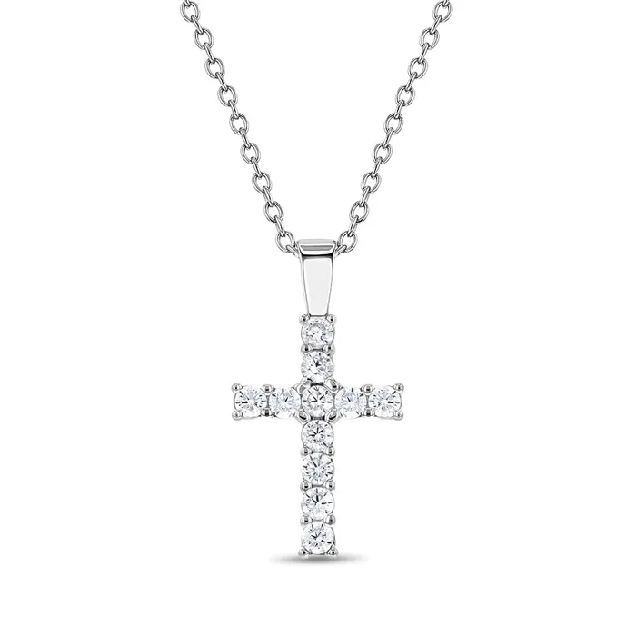 Necklaces Kids Necklaces Pendants CZ Cross 16mm ToddlerKidsGirls Necklace Religious Sterling Silver Necklaces Kids Necklaces Pendants CZ Cross 16mm ToddlerKidsGirls Necklace Religious Sterling Silver