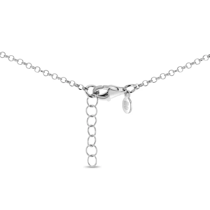 Necklaces Womens Necklaces Satellite Heart Womens Necklace Sterling Silver