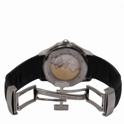 Patek Philippe Mens Aquanaut Stainless Steel 41mm Black Embossed Dial Watch Ref 51671A001 Happy Jewelers Bracelets