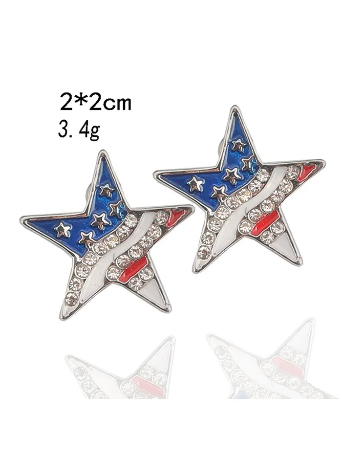 Refined by AnnaKaci Earrings Patriotic USA American Flag 4th Of July Red White And Blue Stud Earrings Refined by AnnaKaci Earrings Patriotic USA American Flag 4th Of July Red White And Blue Stud Earrings