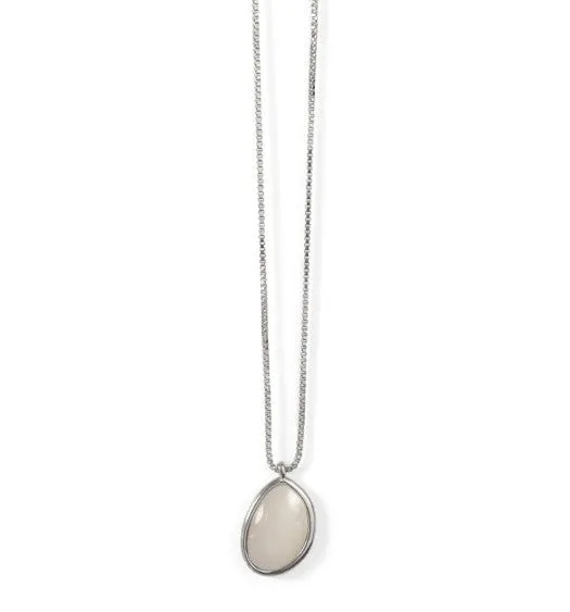 Refined by AnnaKaci Necklaces Natural Iridescent Stone Pendant Necklace