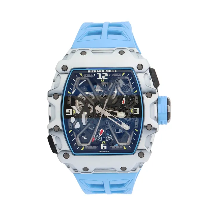 Richard Mille RM3503 Rafael Nadal White TPT Carbon 43mm Skeleton Arabic Stick Dial Watch Reference RM3503 Happy Jewelers Watches Richard Mille RM3503 Rafael Nadal White TPT Carbon 43mm Skeleton Arabic Stick Dial Watch Reference RM3503 Happy Jewelers Watches