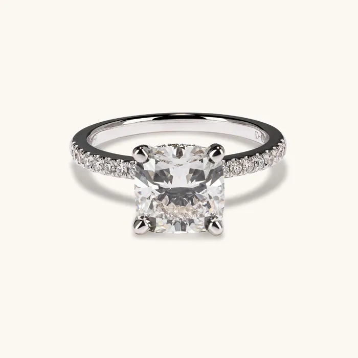 Rings 271 Square Cushion Lab Diamond Engagement Ring Happy Jewelers