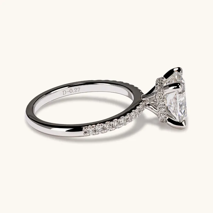 Rings 271 Square Cushion Lab Diamond Engagement Ring Happy Jewelers