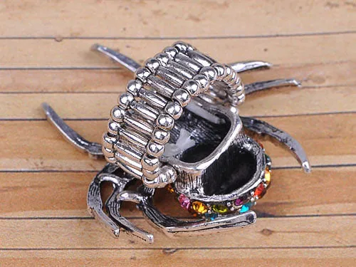 Rings Alilang Colorful Poisonous Silver Widow Tarantula Spider Ring Rings Alilang Colorful Poisonous Silver Widow Tarantula Spider Ring