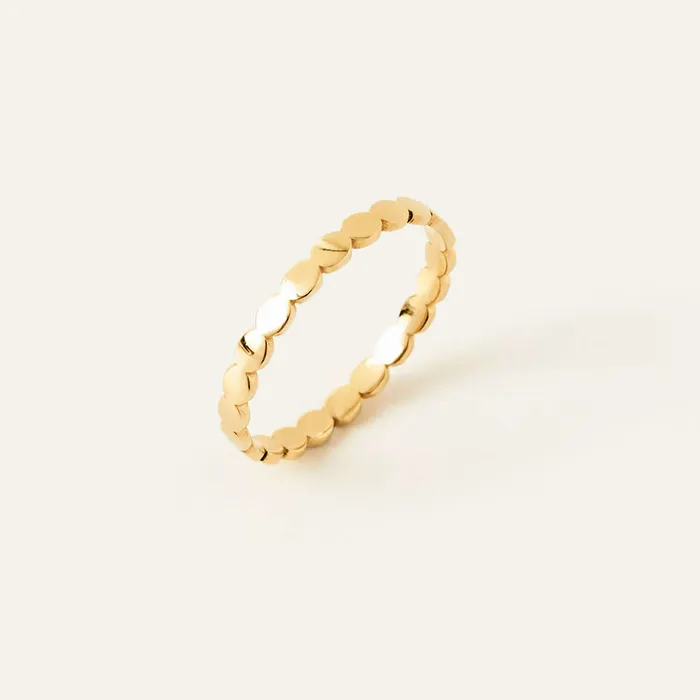 Rings Gelin Diamond Flat Bead Ring