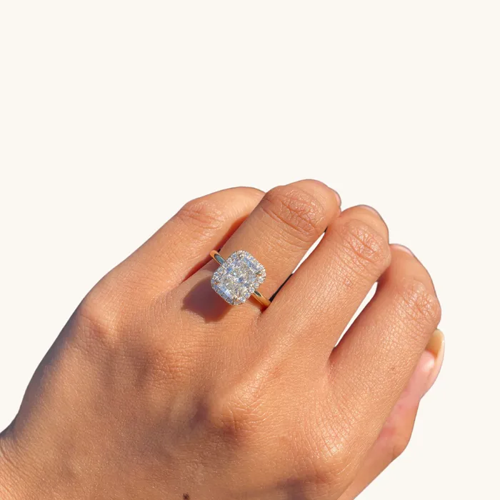 Rings Happy Jewelers 209 Radiant Lab Diamond Engagement Ring