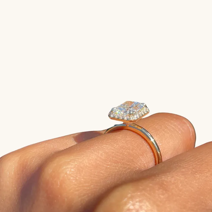 Rings Happy Jewelers 209 Radiant Lab Diamond Engagement Ring