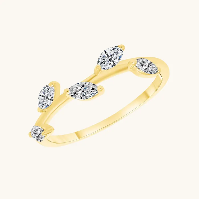Rings The Diamond Leaf Ring Happy Jewelers