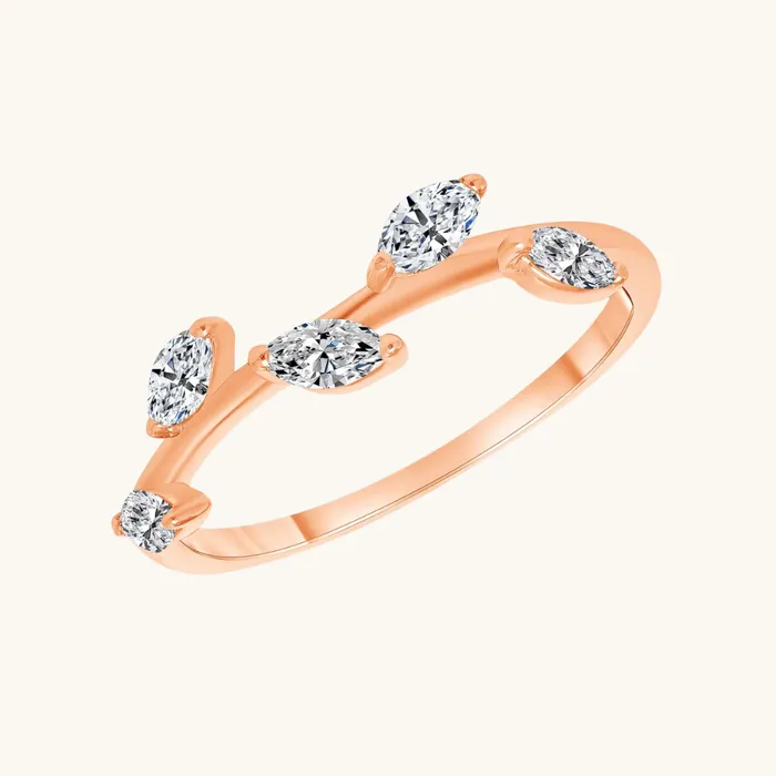 Rings The Diamond Leaf Ring Happy Jewelers