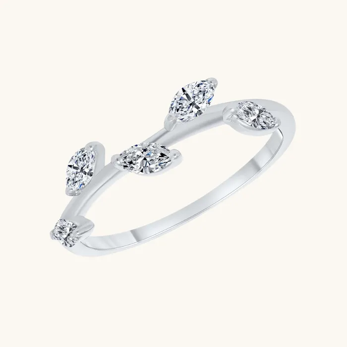 Rings The Diamond Leaf Ring Happy Jewelers