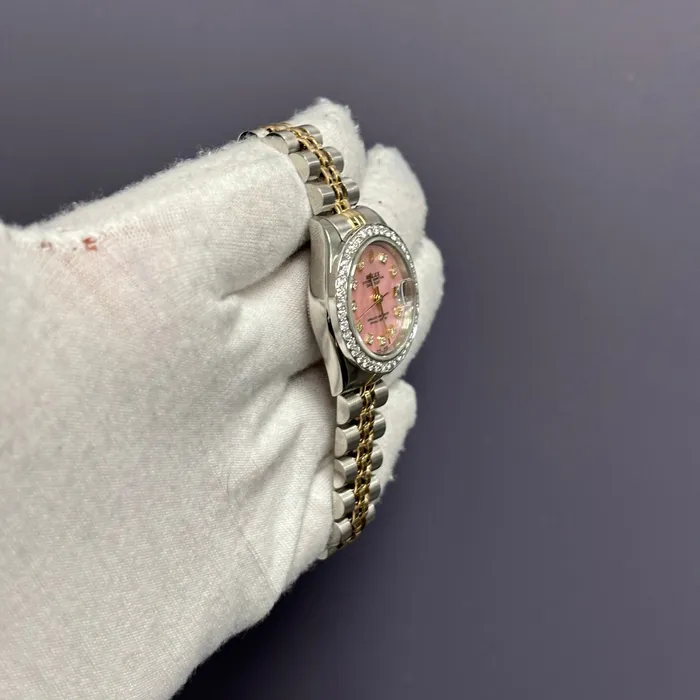 Rolex Datejust 26mm Pink Dial Watch Ref 69173 Happy Jewelers Watches Rolex Datejust 26mm Pink Dial Watch Ref 69173 Happy Jewelers Watches
