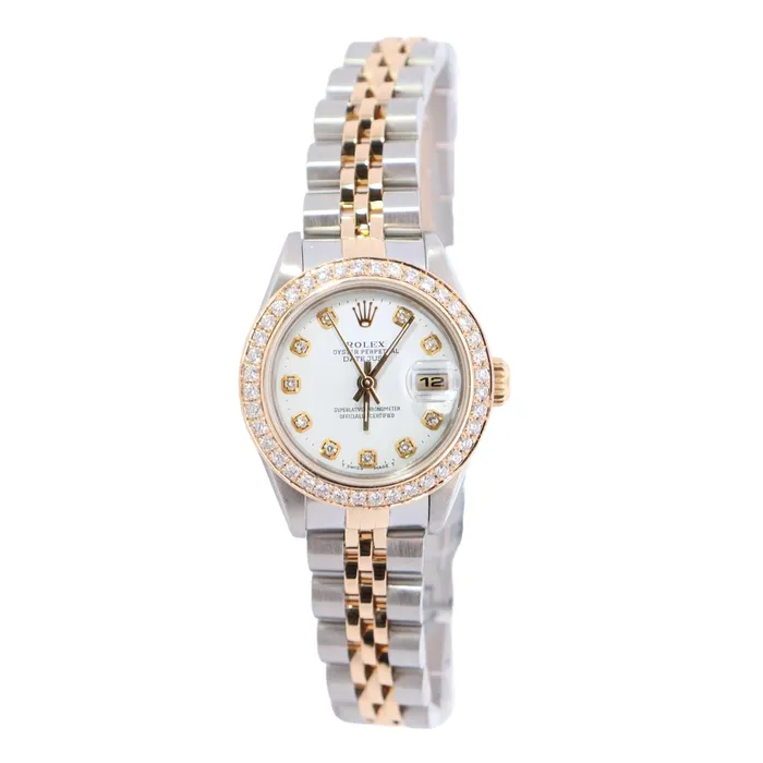 Rolex Datejust 26mm White Dial Watch Ref 69173 Happy Jewelers Watches
