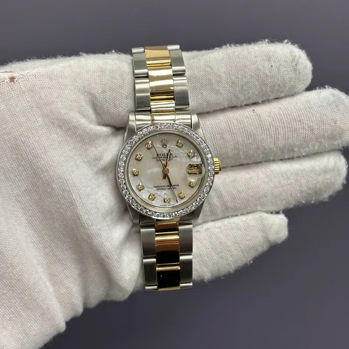 Rolex Datejust 31mm MOP Dial Watch Ref 68273 Happy Jewelers Watches Rolex Datejust 31mm MOP Dial Watch Ref 68273 Happy Jewelers Watches
