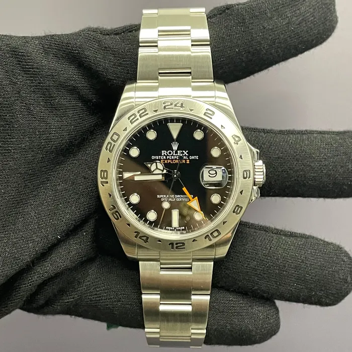Rolex Explorer II 42mm Black Dial Watch Ref 216570 Happy Jewelers Watches Rolex Explorer II 42mm Black Dial Watch Ref 216570 Happy Jewelers Watches