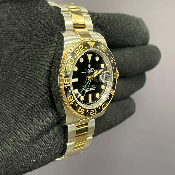 Rolex GMTMaster II 40mm Black Dial Watch Ref 116713 Happy Jewelers Watches Rolex GMTMaster II 40mm Black Dial Watch Ref 116713 Happy Jewelers Watches