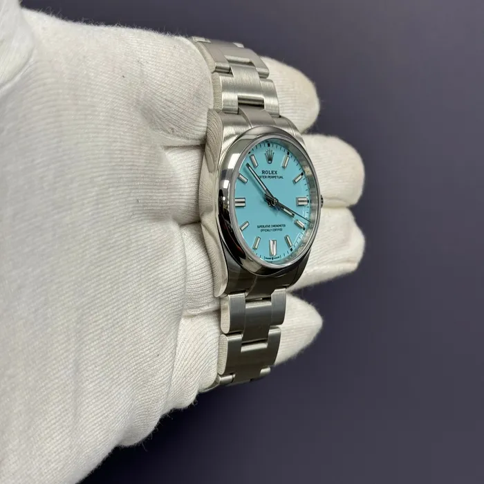 Rolex Oyster Perpetual 36mm Tiffany Dial Watch Ref 126000 Happy Jewelers Watches Rolex Oyster Perpetual 36mm Tiffany Dial Watch Ref 126000 Happy Jewelers Watches