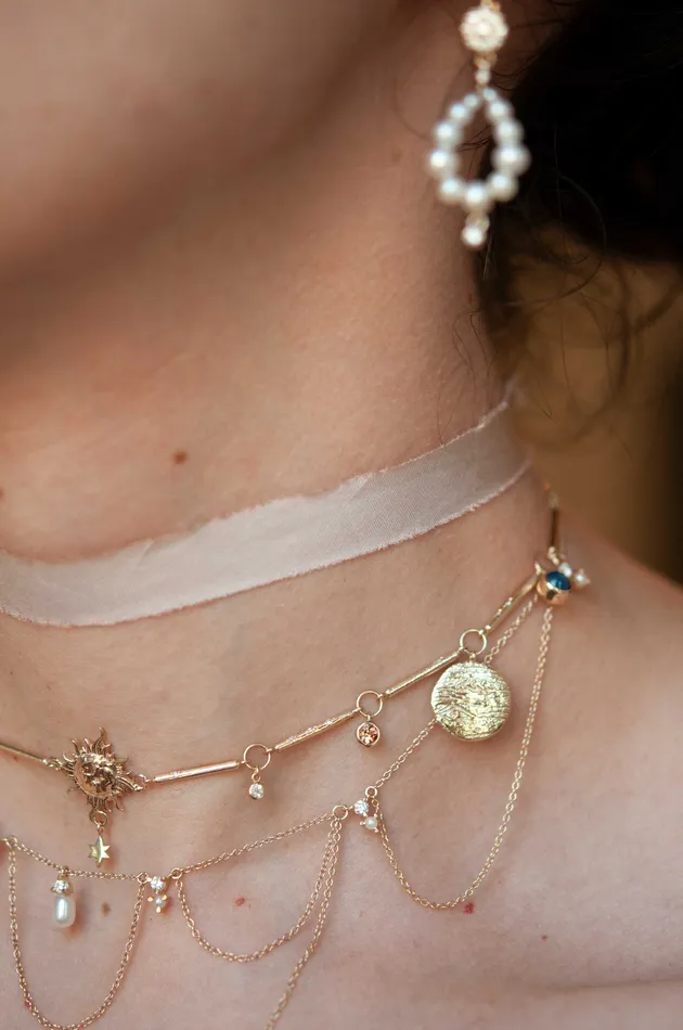 Sofia Zakia Necklaces Solar System Necklace