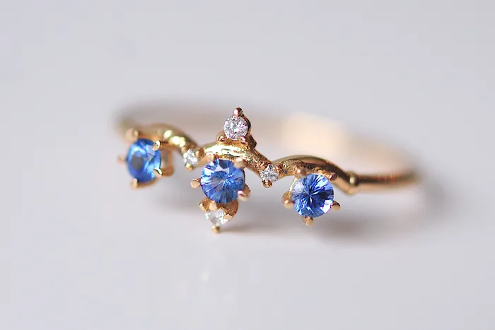 Sofia Zakia Rings Sapphire Winter Waltz Ring