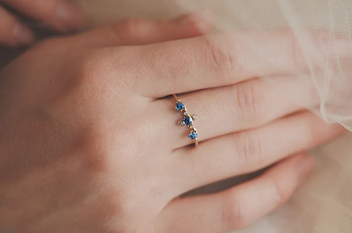 Sofia Zakia Rings Sapphire Winter Waltz Ring