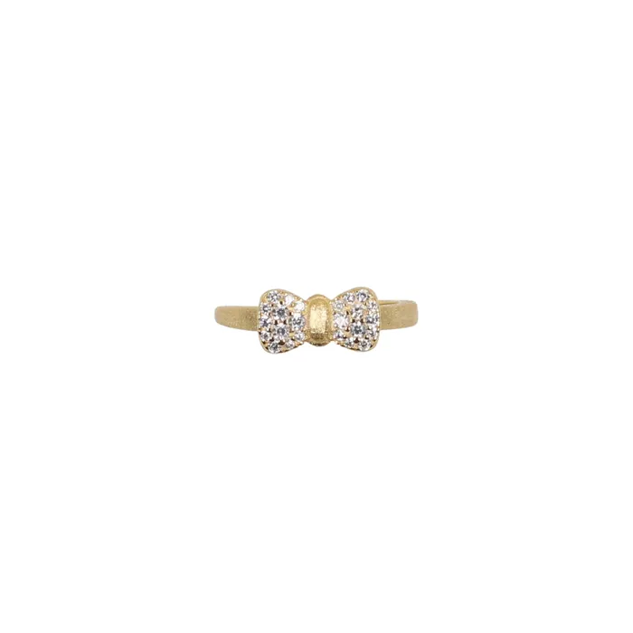 Tilyon Enamel CZ Bow Ring RI126 Tilyon Jewelry Rings