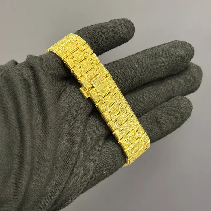 Watches Happy Jewelers Audemars Piguet Royal Oak 41mm Openwork Dial Watch Ref 15412BAZG1224BA01 Watches Happy Jewelers Audemars Piguet Royal Oak 41mm Openwork Dial Watch Ref 15412BAZG1224BA01