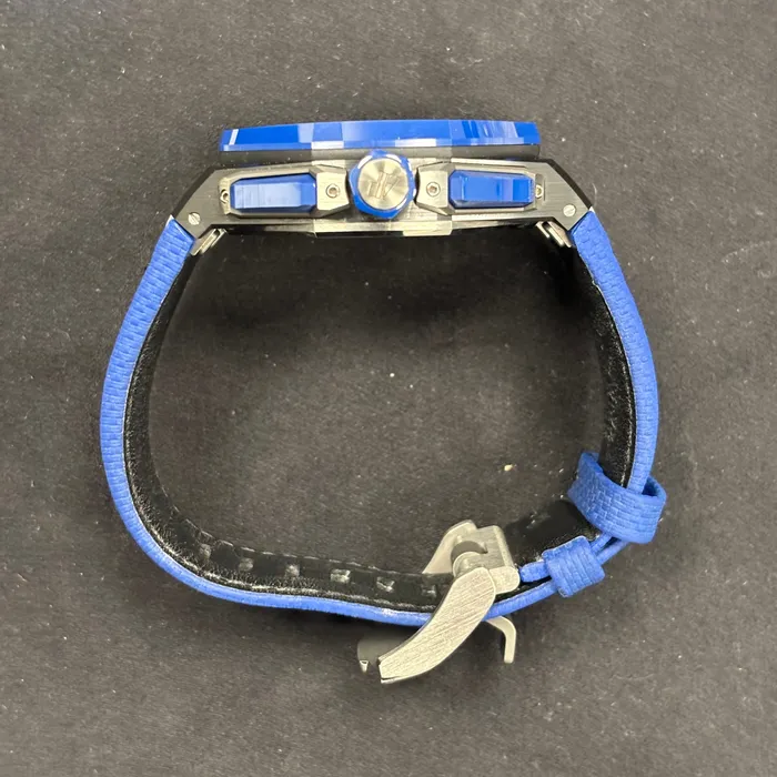Watches Happy Jewelers Audemars Piguet Royal Oak Offshore 43mm Blue Dial Watch Ref 26420CEOOA043VE01 Watches Happy Jewelers Audemars Piguet Royal Oak Offshore 43mm Blue Dial Watch Ref 26420CEOOA043VE01