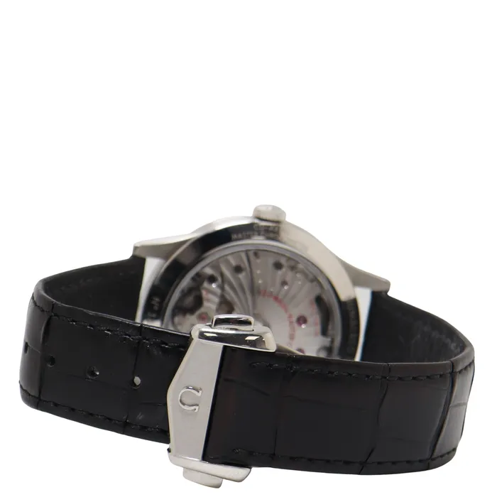 Watches Happy Jewelers Omega CK859 Steel 39mm White with Blue Roman Stick Dial Watch Reference 51112392199002