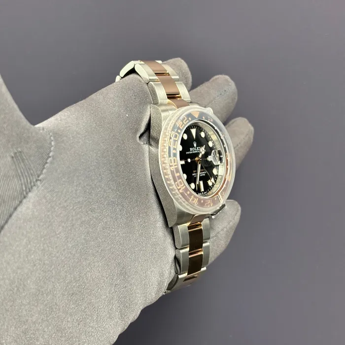 Watches Happy Jewelers Rolex GMTMaster II 40mm Black Dial Watch Ref 126711CHNR