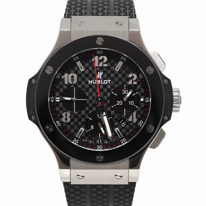 Watches Hublot Big Bang 44mm Black Dial Watch Ref 301SB131RX Happy Jewelers Watches Hublot Big Bang 44mm Black Dial Watch Ref 301SB131RX Happy Jewelers
