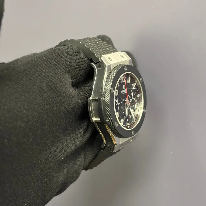 Watches Hublot Big Bang 44mm Black Dial Watch Ref 301SB131RX Happy Jewelers Watches Hublot Big Bang 44mm Black Dial Watch Ref 301SB131RX Happy Jewelers