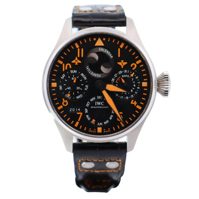 Watches IWC Big Pilot 462mm Black Dial Watch Ref IW502618 Happy Jewelers